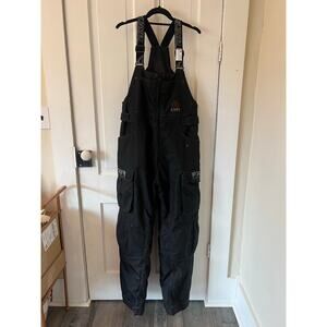 FXR Hardwear men's medium insulated snowmobile ice fishing bibs black overalls